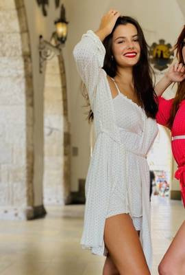 915 Dots Dámske pyžamo Forex - ecru