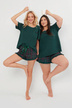 Dámske krátke pyžamo - zelené
