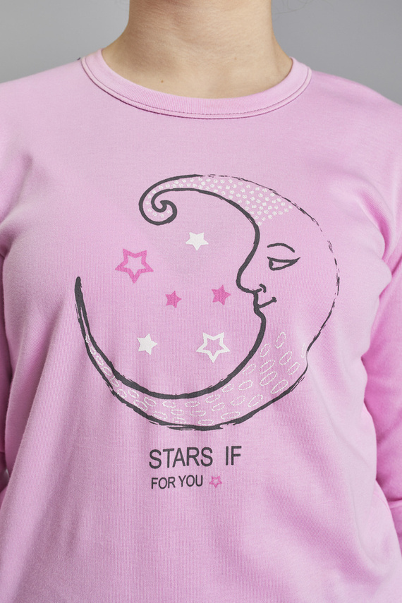 Antilia Dievčenské pyžamo Italian Fashion - ružová/potlač