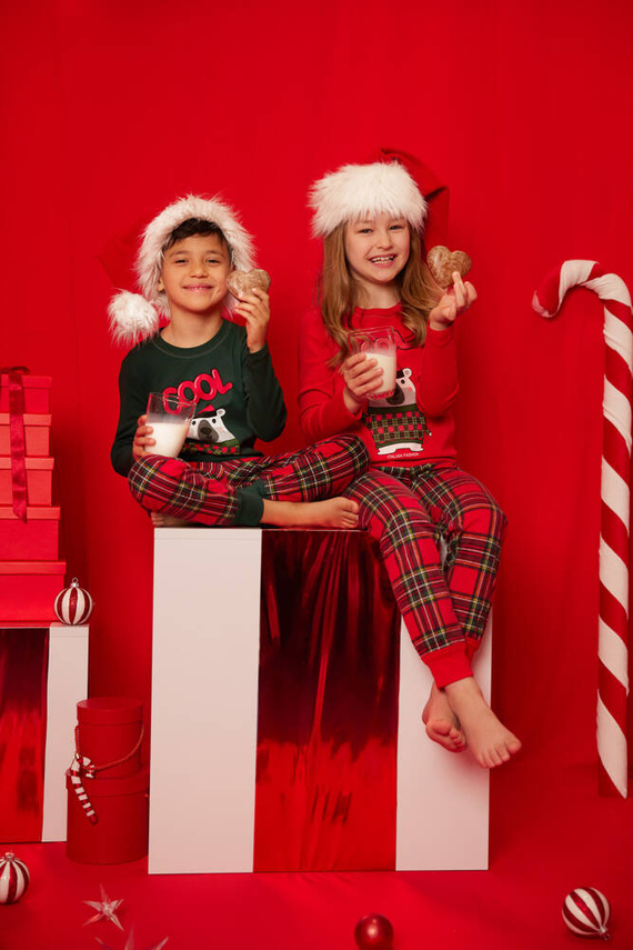 Tess Detské pyžamo Italian Fashion - zelené/potlač