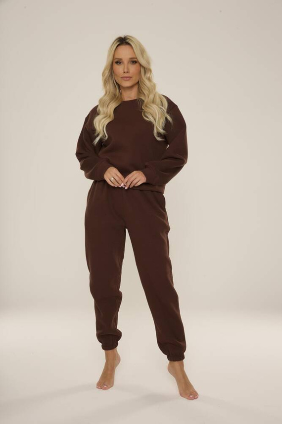 812 Indigo Forex dámska tepláková súprava - čokoládová