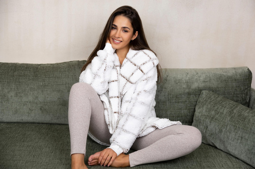 Sensis Delphine Cardigan - bielo-pruhovaný