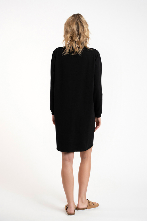 Malmo dámska tunika s dlhým rukávom Italian Fashion - čierna