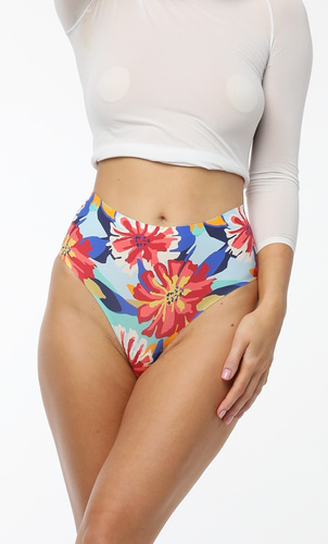 Dámske brazilky maxi Julimex Flower Folk – neviditeľné, ľahké, farebné