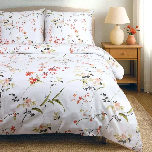 Flanelové obliečky Darymex 31523/1 kvety bavlna 160 g/m² teplé