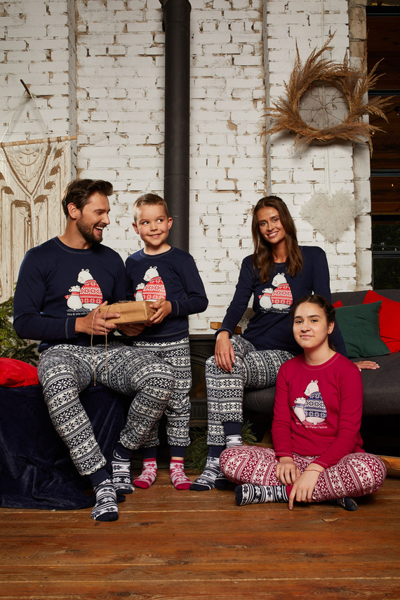 Arktyka Detské pyžamo Italian Fashion - tmavomodré