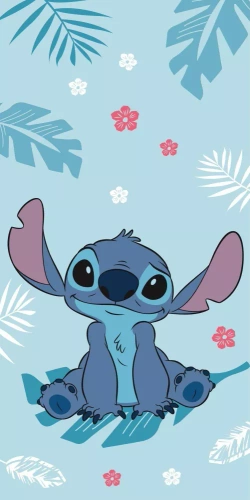 Lilo a Stitch Detská bavlnená plážová osuška Kids25 | Disney | Na pláž a k bazénu Jerry Fabrics