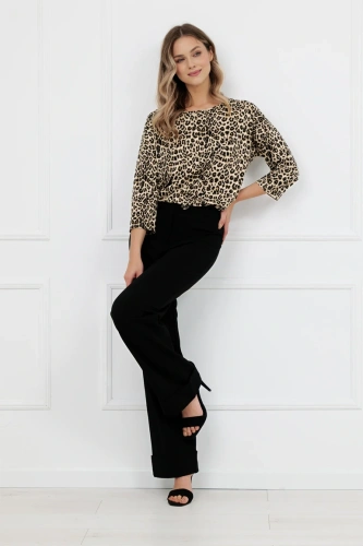Dámska blúzka Kenia Italian Fashion leopard vzor 3/4 rukáv
