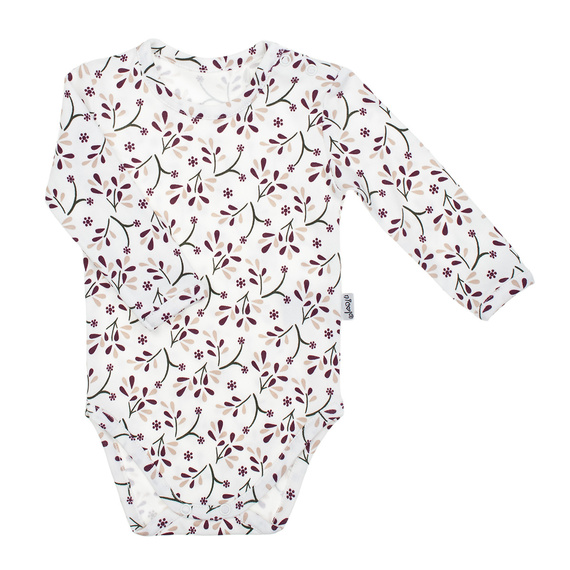 217095 Bavlnené body s dlhým rukávom Alisa Nicol - kvetinový vzor