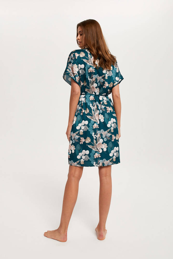 Šarlátový dámsky župan Italian Fashion - potlač