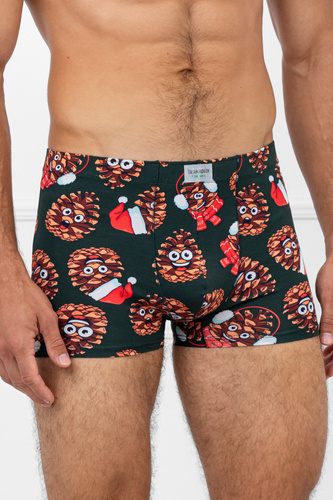 Cono Pánske boxerky Talianska móda - bavlna, elastan, vianočný vzor