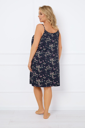 Nočná košeľa a dojčiaca košieľka Almi, úzke ramienka Talianska móda - potlač