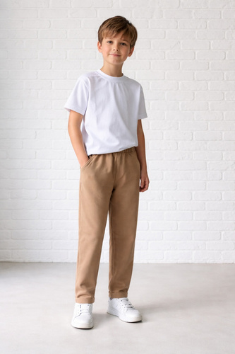 Classic chlapčenské nohavice Bambarillo pohodlné detské nohavice beige