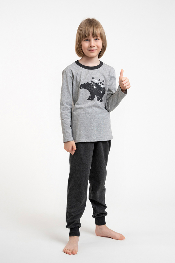 Chlapčenské pyžamo Morten Italian Fashion melange/c.melange