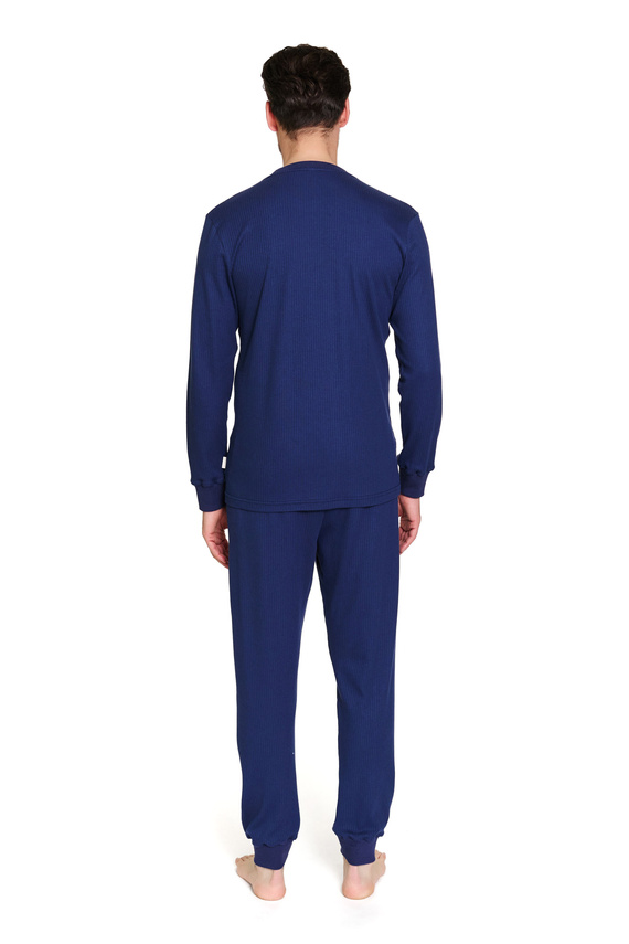 7350 Pánske pyžamo Doctor Nap - rebrovaná bavlna, pohodlie a štýl - cosmos