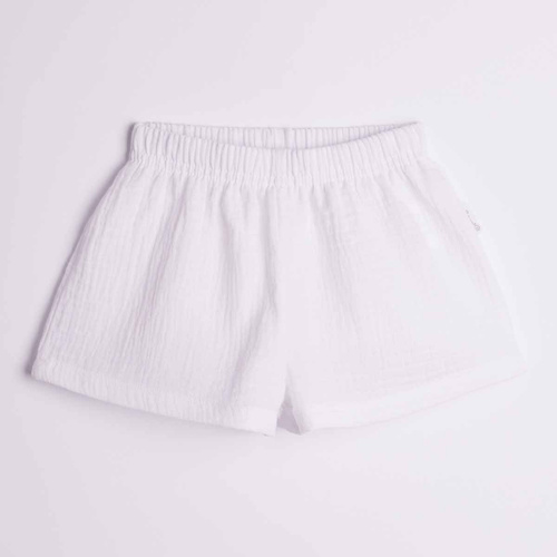Dievčenské šortky Nicol 224315 mušelín 100 % bavlna letné-biele