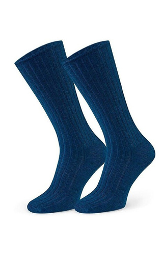 Art.185 Ponožky Steven 012 jeans - dámske rebrované z jahňacej vlny, zimné