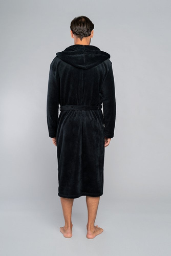 Mimas Pánsky župan s kapucňou Italian Fashion- graphite