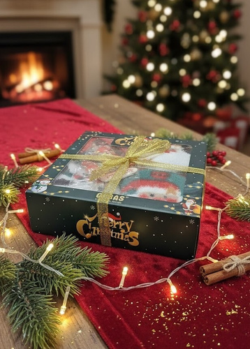 Cosas BDP60-56 Wik ponožky - vianočná sada 4 párov v krabici, dámske nadýchané ponožky