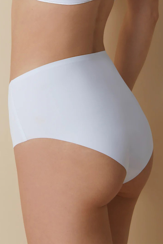 503 Dámske maxi nohavičky Braga Selene biele - vysoký strih, bez švov, tvarujúce