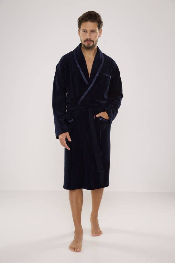 666 Ronaldo pánsky župan De Lafense - tmavomodrý