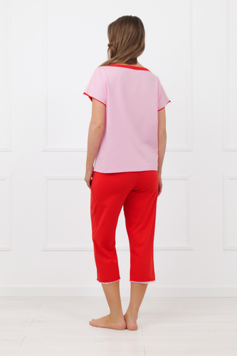 Dámske pyžamo Sabrina Italian Fashion 100% bavlna – krátky rukáv, nohavice 3/4