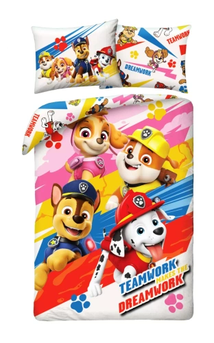 Psi Patrol Kids 12 bavlnené posteľné prádlo Halantex - 100% bavlna, zips, gramáž 115 g/m²