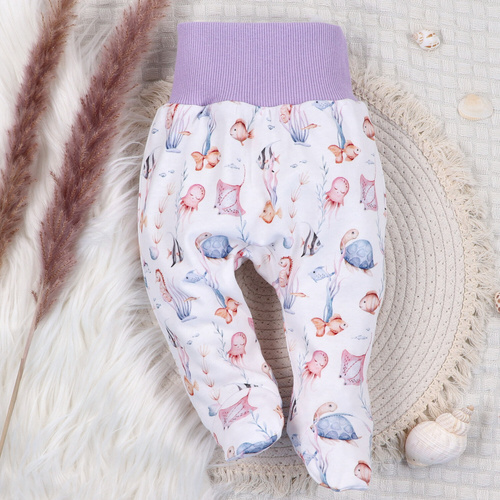 ABN-5484 Podvodný svet Polovičné ponožky z organickej bavlny od značky Nini