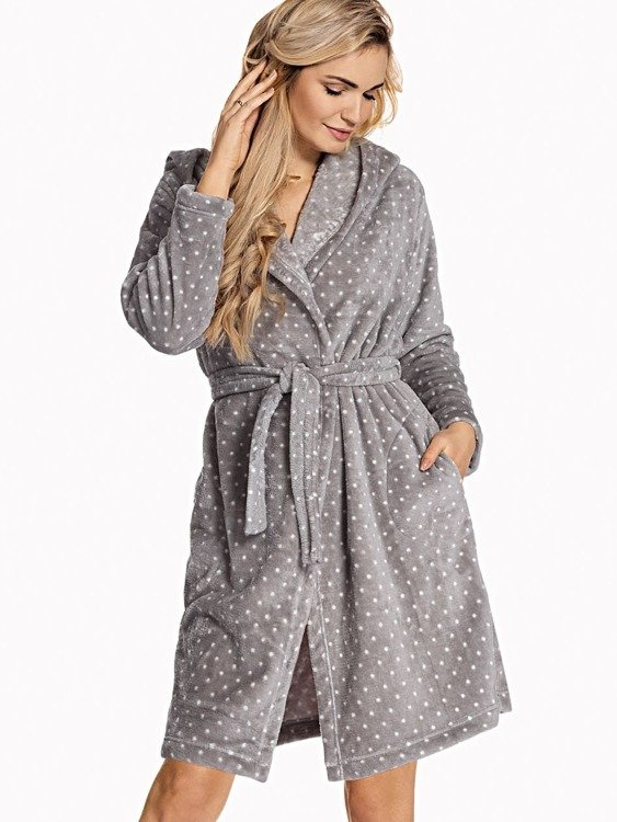 546 Melanie Dámsky krátky župan Forex - sivý