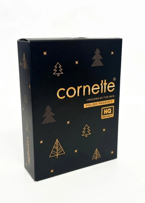 007/86 Friend Pánske boxerky Cornette Christmas bavlnené priliehavé s vianočným vzorom