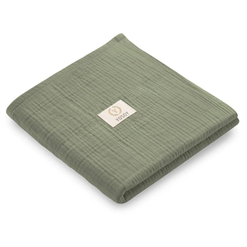 Yosoy zelená bavlnená mušelínová plienka - mäkká a bezpečná OEKO-TEX