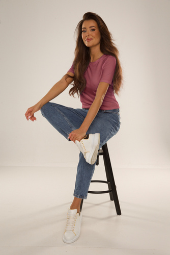 698 Freya Blúzka s krátkym rukávom De Lafense - bobuľová