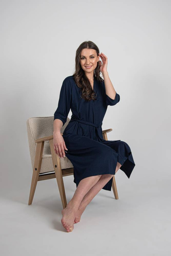 942 Visa Dlhý župan De Lafense - tmavomodrý