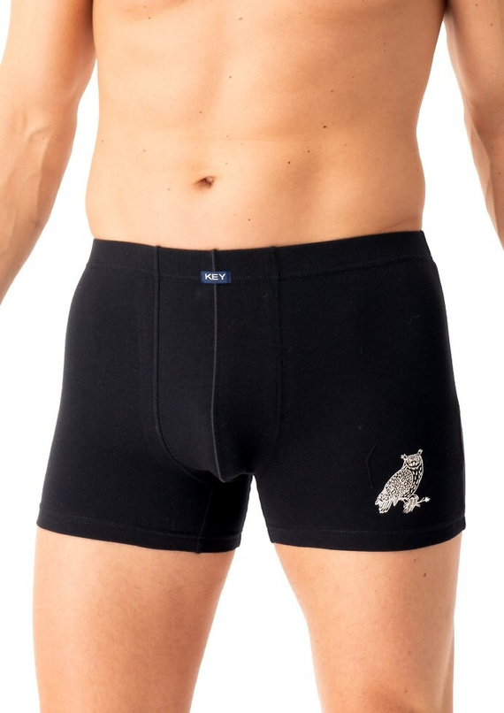 Pánske boxerky MXH 703 Key black - bavlnené, pohodlné, v elegantnej krabičke