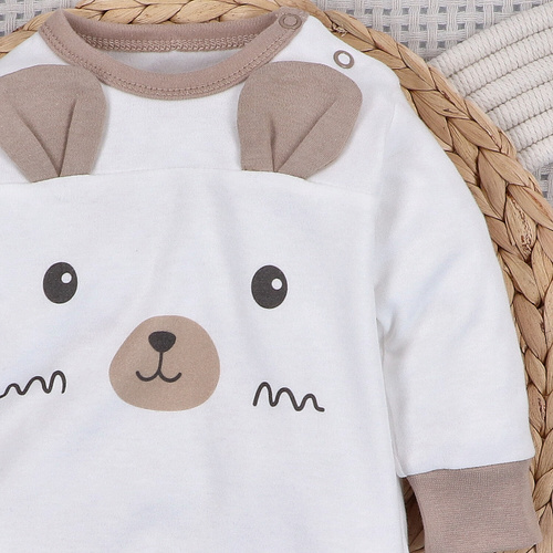 ABN-5509 Sky Journey Nini detské pyžamo bez nôh | Organická bavlna, zapínanie na cvočky