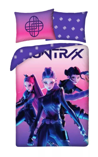 Halantex Bavlnené obliečky K-POP Demon Hunters 04 140x200 70x90 Fialová