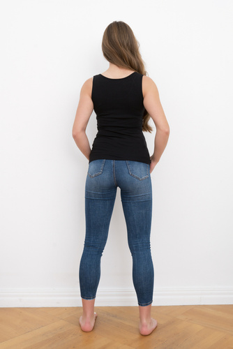 Ibiza Dámska košeľa so širokými ramenami Italian Fashion- black