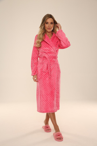 548 Melanie Dámsky dlhý župan Forex - malinový