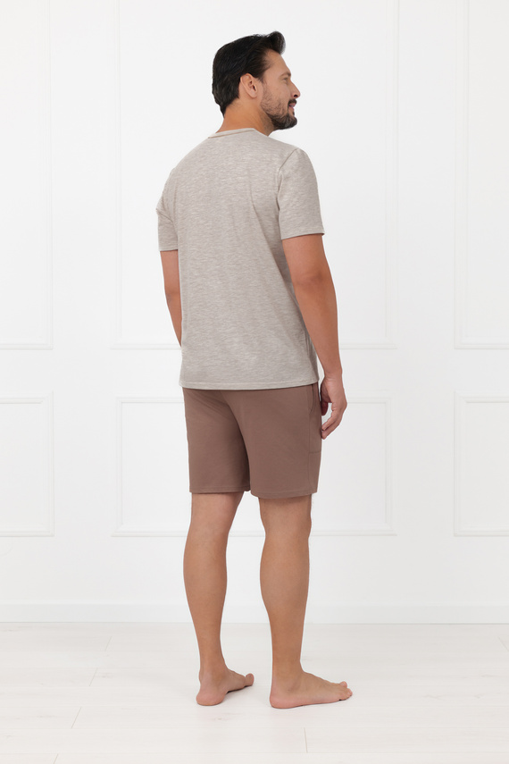 Pánske pyžamo Shiba Italian Fashion 100% bavlna šortky krátky rukáv