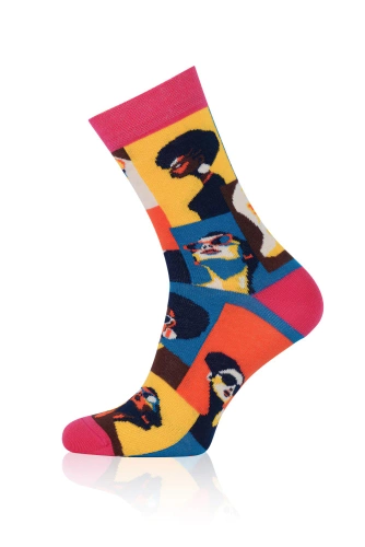 S171D Donna Dlhé ponožky Italian Fashion - ružové