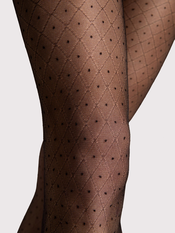 Pančuchové nohavice Fiore Maribel G6130 20 den geometrický vzor matné