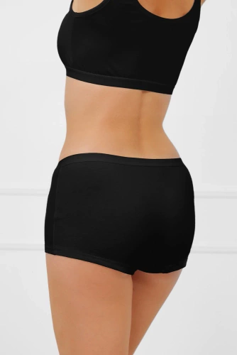 Dámske boxerky Lotte Italian Fashion black - bavlnené, pohodlné a elastické