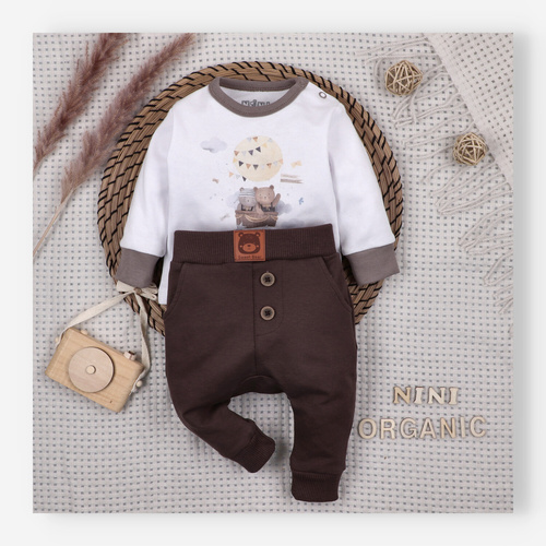 ABN-5541 Detská blúzka Nini Happy Animals z organickej bavlny - šitie bez niklu, organická, poľská výroba