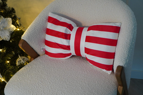 Vianočná vankúšová karta 30x50 velúr Spod Igły i Nitki - vianočná dekorácia