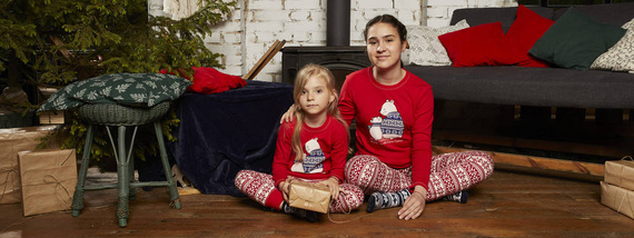 Arktyka Detské pyžamo Italian Fashion - červená/potlač