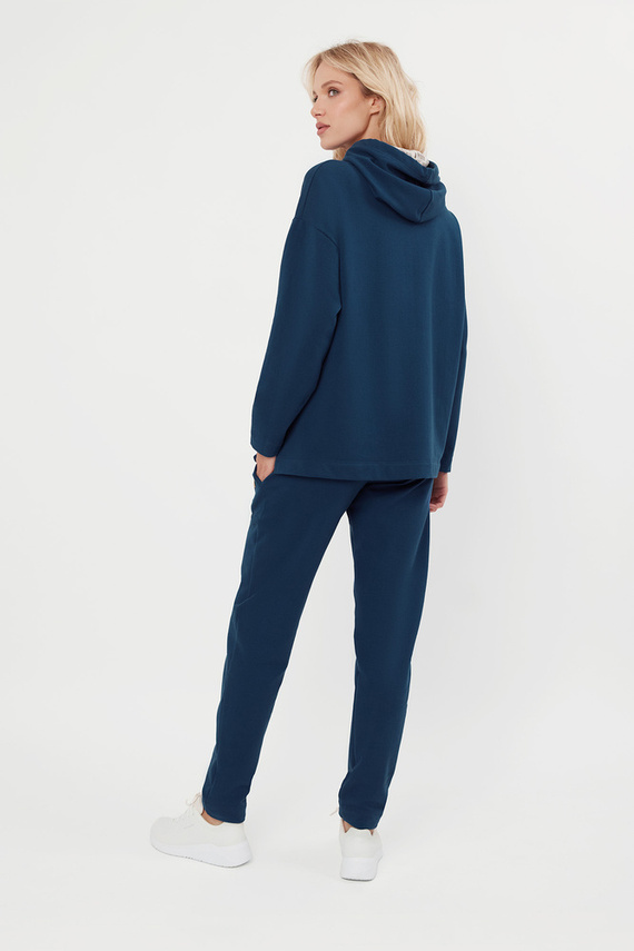 Lagos Dámska mikina s kapucňou Italian Fashion - denim