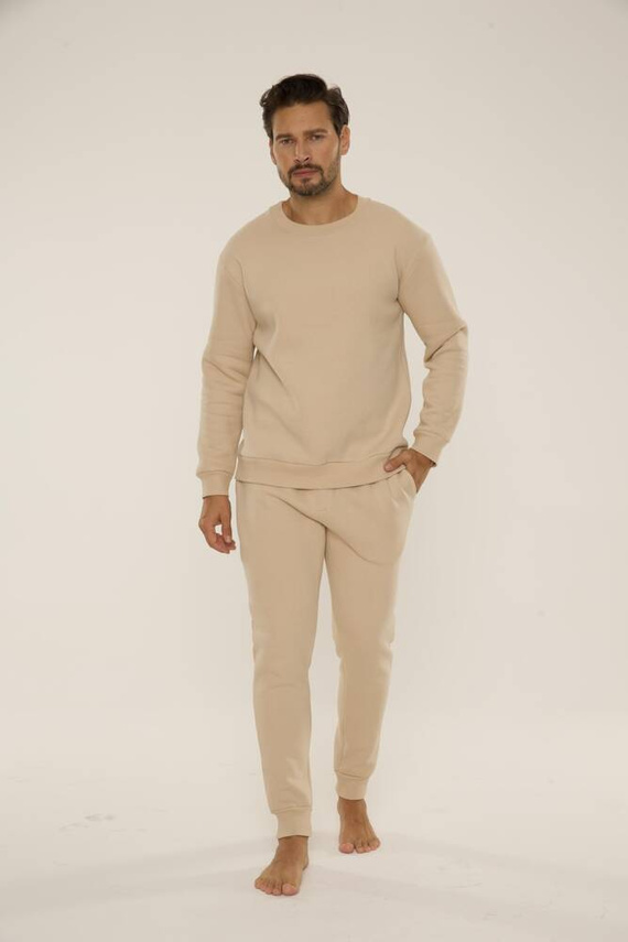 813 Indigo Pánska tepláková súprava De Lafense - piesková