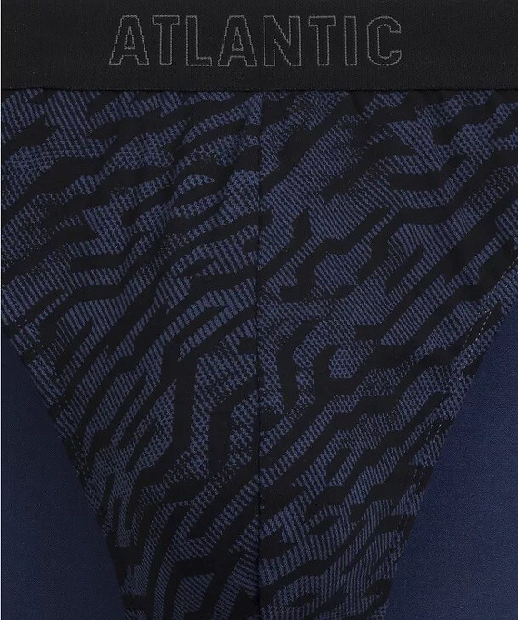 Pánske slipy Atlantic 3MP-221 A3 3-pak – bavlnené grafitová/čierna/indigo