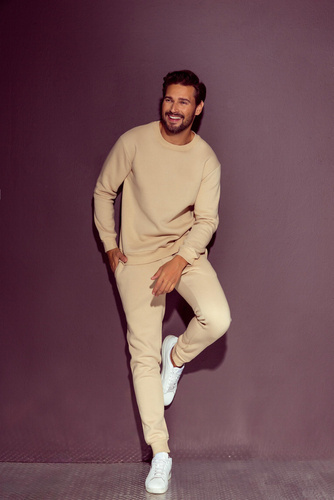 813 Indigo Pánska tepláková súprava De Lafense - piesková