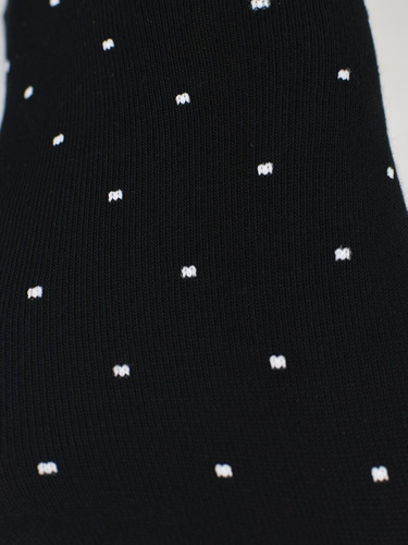 Dámske neviditeľné ponožky Noviti ST077 – modal, bodky, ploché švy black